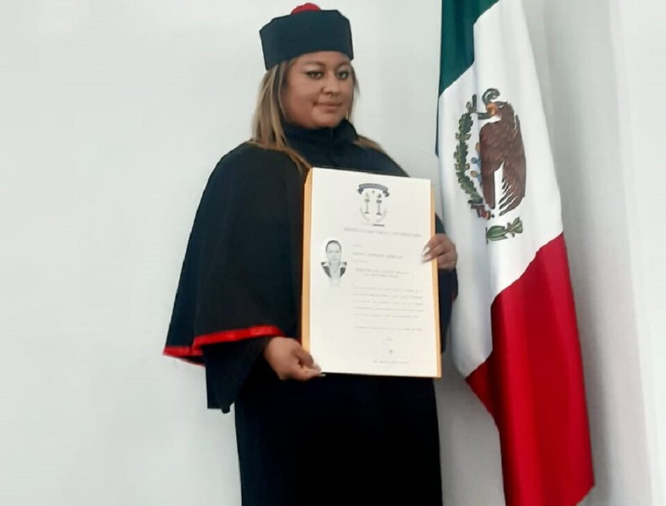 graduada de maestría en juicios orales en materia penal